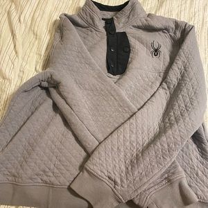 Gray Spyder pull over, size XL
